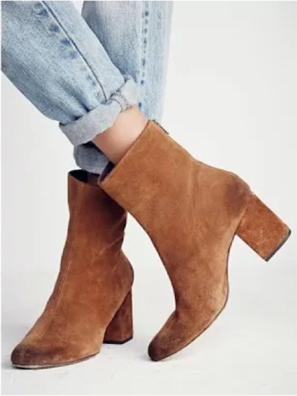 Free People Cecile Ankle Boot Chestnut Brown